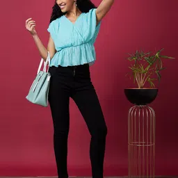 Globus Self Design Peplum Top image 3