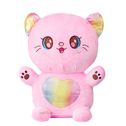 zest 4 toyz Kids Pink Stuffed Shiny Cat Soft Toy-11