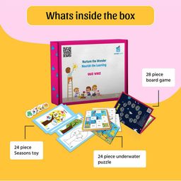 wonderLearn Kids Set Of 4 White  Puzzle Learning and Development Toys image 2