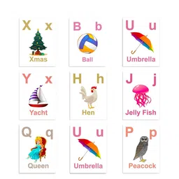 ilearnngrow Set Of 26 Skill Development Alphabets Flash Cards image 4