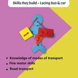 wonderLearn Kids Yellow & White  Modes of Transport Learning and Development Toys image 5