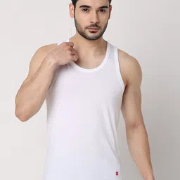 UnderJeans by Spykar Pack Of 2 Sleeveless Innerwear Vests-picture-28