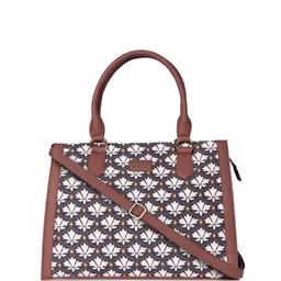 ZOUK Floral Printed Structured Handheld Bag image 2