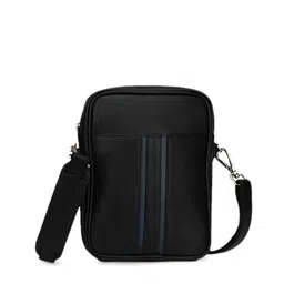 Smith & Blake Black PU Structured Sling Bag-12