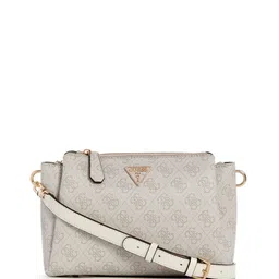 GUESS Textured PU Swagger Sling Bag with Cut Work-59
