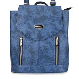 Bellissa Blue PU Shopper Sling Bag with Cut Work-33