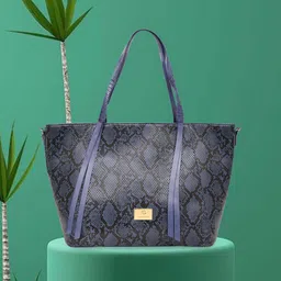 Caprese Animal Textured PU Structured Shoulder Bag with Cut Work-6