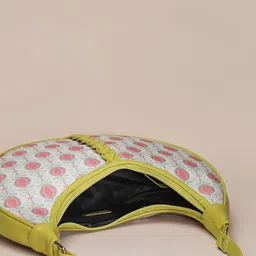 Anouk Ethnic Motifs Printed Shopper Hobo Bag with Cut Work image 5