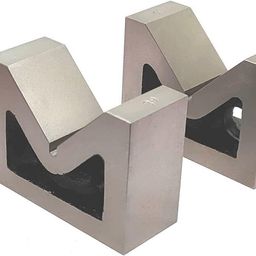 Cast Iron Vee V Block Set Of 2 Pieces 4" x 1-1/2" x 3" Without Clamp Ground image 3