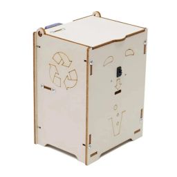 Smart Trash Can STEM Kit DIY Automatic Dustbin Wooden DIY Dustbin Infrared Induction Trash Can Wooden Smart Trash Can: DIY STEM Kit - RS6337Smart Trash Can STEM Kit DIY Automatic Dustbin Wooden DIY Dustbin Infrared Induction Trash Can Wooden Smart Trash Can: DIY STEM Kit - RS6337 image 1