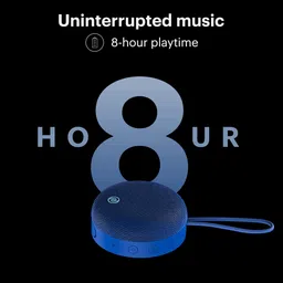 noise Zest with Google & Siri Compatible Smart Speaker (8 Hours Playback Time, Cobalt Blue) image 5