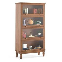 urban ladder Malabar Solid Wood Bookshelf in Amber Walnut Finish-picture-34