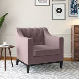 urban ladder Othello Lounge Chair in Lilac Pink Velvet Colour-picture-13