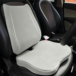 betterhood Car Backrest & Seat Cushion Combo, Grey for Lumbar Support-picture-24
