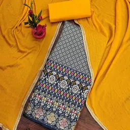 SHADOW & SAINING Woven Design Unstitched Dress Material-image-61
