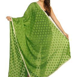 Exotic India Ethnic Motifs Embroidered Dupatta with Thread Work-picture-46
