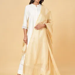 RANGMANCH BY PANTALOONS Geometric Woven Design Dupatta-image-37