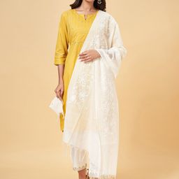 RANGMANCH BY PANTALOONS Floral Embroidered Dupatta-picture-27
