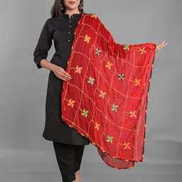 Apratim Ethnic Motifs Embroidered Dupatta With Phulkari-picture-50