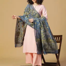 SHINGORA Floral Woven Design Dupatta-picture-25