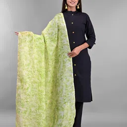 Apratim Green Printed Dupatta-17