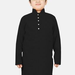 SG YUVRAJ Boys Black Kurta-picture-14