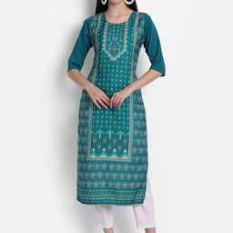 7Threads Women Pack Of 2 Digital Print Straight Kurtas-image-110
