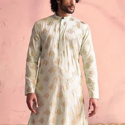 VASTRAMAY Ethnic Motifs Foil Printed Kurta-picture-12