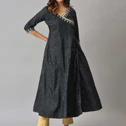 AURELIA Festive Geometric Print Kurta-picture-4