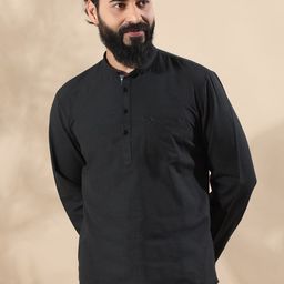 FILORI Mandarin Collar Straight Short Kurta-image-17