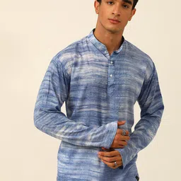 JAVINISHKA Tie & Dyed Thread Work Modal Short Kurta-image-23