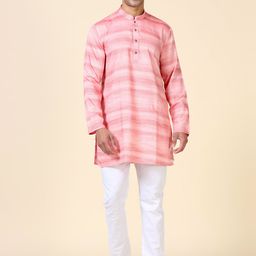 TATTVA Woven Design Mandarin Collar Straight Kurta-image-89