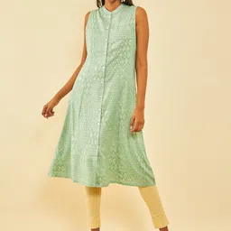 Soch Floral Printed Mandarin Collar Kurta-picture-40