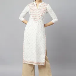 FASHION DEPTH Women Ethnic Motifs Yoke Design Mirror Work Kurta-picture-11