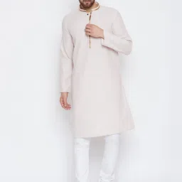 even Men Beige Solid Straight Kurta-image-88