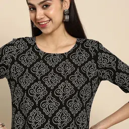 Anouk Women Bandhani Printed Straight Kurta-picture-33