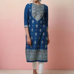 Sangria Printed Straight Kurta-picture-10