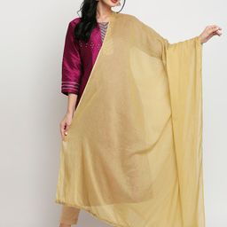 Dupatta Bazaar Khaki Pure Cotton Dupatta-picture-54