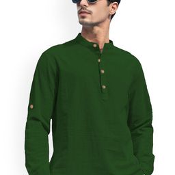 univibe Mandarin Collar Short Kurta-image-53