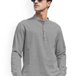 univibe Mandarin Collar Short Kurta-image-36