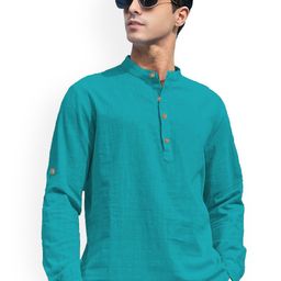univibe Mandarin Collar Short Kurta-image-76