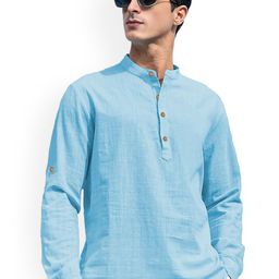 univibe Mandarin Collar Short Kurta-image-73