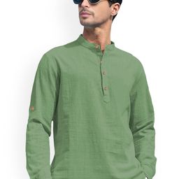 univibe Mandarin Collar Short Kurta-image-88