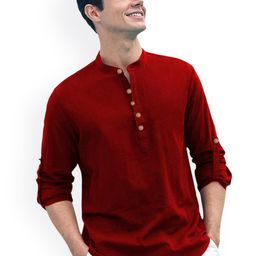 univibe Mandarin Collar Short Kurta-image-38