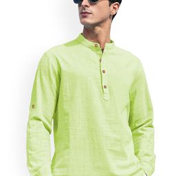 univibe Mandarin Collar Short Kurta-image-48