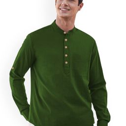 univibe Mandarin Collar Short Kurta-image-101
