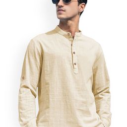 univibe Mandarin Collar Short Kurta-image-97