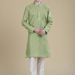 Anouk Mandarin Collar Thread Work Straight Kurta-image-88