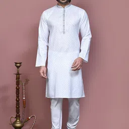RANAK Men Thread Work Kurta-picture-25
