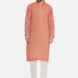Sethukrishna Mandarin Collar Long Sleeves Straight Kurta-picture-51